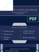 Rules of Teaching Grammar