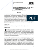 Financial Performance of MSMEs in Phils