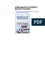 Marketing Management 3rd Edition Marshall Test Bank