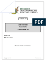 Grade 10 Life Sciences Test 3 2022