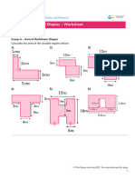 Third Space Learning Area of Compound Shapes GCSE Worksheet