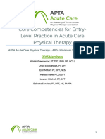 Guide - 2015 - Core Competencies For Entry-Level Practice in Acute Care Physical Therapy