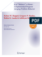 Ruppel Et Al. - 2021 - An Evaluation of "Balance" A Home Based, Parent Implemented Program Addressing Emerging Problem Behavior