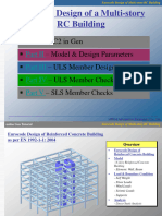 Eurocode Design of A Multi-Story. RC Building