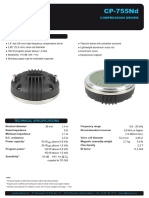 Beyma Speakers Data Sheet Compression Driver CP755Nd