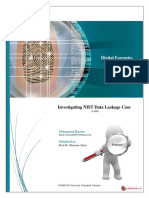 Digital Forensics: Investigating NIST Data Leakage Case