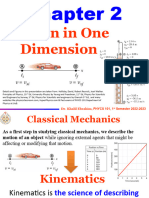 Chapter 2-1 Motion in One Dimension