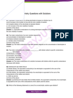 Kohlrausch Law Chemistry Questions With Solutions