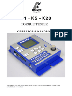 Manual - K20 and MINI K Torque Testers