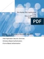 Developing Web Applications Using Microsoft Visual Studio 2008