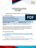 Activities Guide and Evaluation Rubric - Unit 1 - Task 2 - Applying For A Job