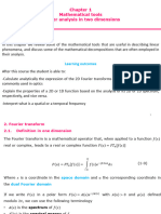 Mathematical Tools For Fourier