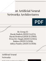 Different Artificial Neural Networks Architectures