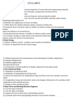 Diploma Strength of Materials 1st Unit