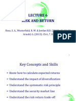 CF Lecture 3 Risk and Return v1