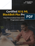 Certified AI & ML BlackBelt Plus Program Brochure