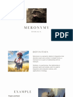 Meronymy