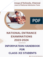 National Level Entrance Exams 2023-24 Handbook