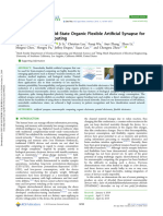 Fully Printed All-Solid-State Organic Flexible Artificial Synapse For Neuromorphic Computing