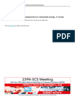 Environmental Impact Assessment On Renewable Energ