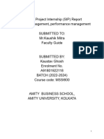 Sip Report of Kaustav Ghosh