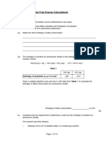 Gibbs Free Energy Calculations