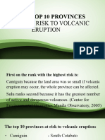 The Top 10 Provinces That at Risk To Volcanic Eruption