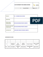 Method Statement For Wiring Works