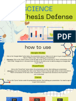 Multicolored Textured Illustrated Science Thesis Defense Presentation