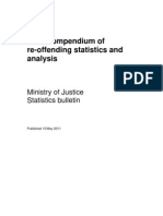 UK Ministry of Justice 2011 Compendium of Re Offending Statistics and Analysis