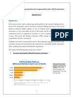 Strategic Management - Internal Assignment - December 2022