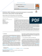 Pedestrian-Vehicle Interaction Severity Level Assessment at Uncontrolled Intersections Using Machine Learning Algorithms