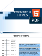 Introduction To HTML5