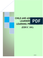 Child and Adolescent Learners and Learning Principles