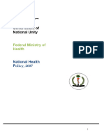 Sudan National Health Policy 11.6.07