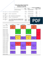 Surigao State College of Technology Schedule of Classes