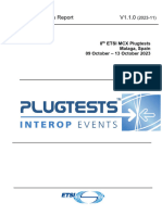 8th ETSI MCX Plugtests Report V110