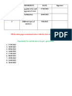 Lab Experiments - Grade 9 - 2023