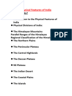 Physical Features of India