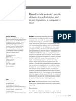 2008 Öhrn - Dental Beliefs Patients Specific Attitudes Towards Dentists and Dental Hygienists A