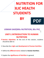 Nutrition Course For PHO Dec, 2022