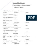 Grade V Unit # 7 Practice