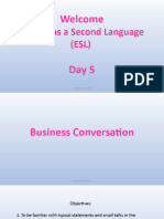 Day 5 Business Conversation 30 Nov Thur