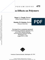 Radiation Effects On Polymers