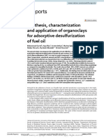 Synthesis Characterization and Application of Orga