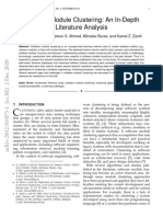 Software Module Clustering An in Depth L