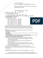 Cardiorespiratory Prescription