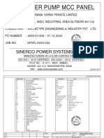 SSP Booster Pump MCC Panel As Built Drawing - 24 - 01 - 2023