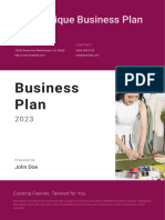 Boutique Business Plan PDF