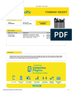 Cebu Pacific Print Itinerary